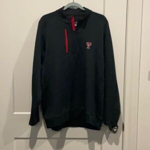 Texas Tech Black Quarter-Zip Pullover